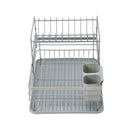Lifeideas Adjustable Metal Dish Drainer with Tray