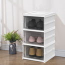 Cottonfy UK 3 Tier Foldable Shoe Storage Box Unit