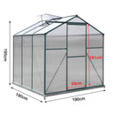 Breeins Rustproof Aluminium Frame Greenhouse