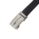 Modishion Automatic Buckle Leather Belt - Black