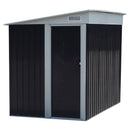 Breeins 5 x 7FT Sliding Door Pent Roof Garden Tool Shed Outdoor Patio Storage House
