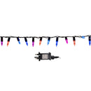 7.5m 300 LED Multi-Action Christmas Fairy Cap String Lights with Timer in Rainbow