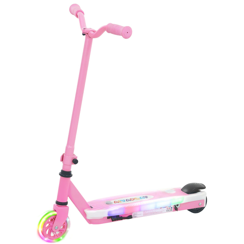 AIYAPLAY Electric Scooter for Kids 4-7, with Auxiliary Rear Wheels