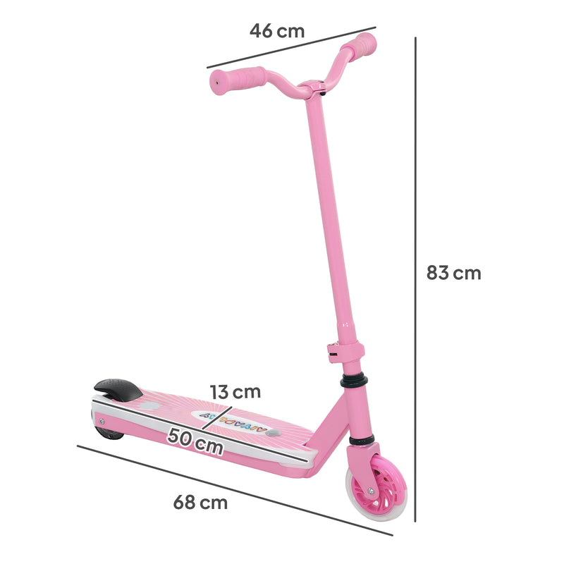 AIYAPLAY Electric Scooter for Kids 4-7, with Auxiliary Rear Wheels
