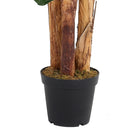 Breeins Banana Artificial Tree 3 Trunk in Black Planter