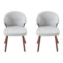 Livingandhome Set of 2 Upholstered Dining Chairs