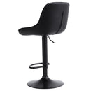 Livingandhome 2 Pcs Faux Leather Height Adjustable Bar Stool