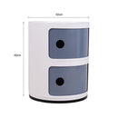 Lifeideas 2-Tier Compact Cylindrical Drawer Organizer