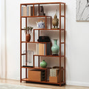 Livingandhome 7-Tier Wooden Bookcase Display Stand