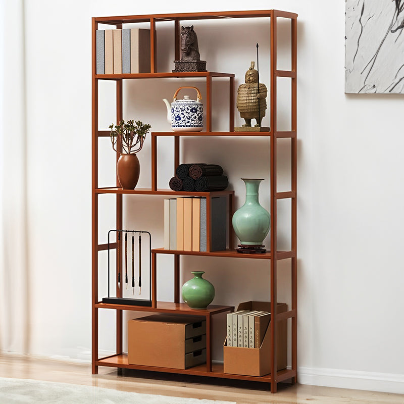 Livingandhome 7-Tier Wooden Bookcase Display Stand