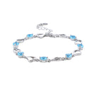 Modishion Delicate Open-Heart Bracelet with Cubic Zirconia