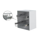 Lifeideas 2 Pack Metal Sliding Wire Baskets for Kitchen Cabinets