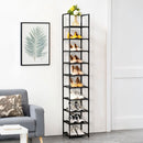 Lifeideas Black 10-Tier Freestanding Shoe Storage Rack