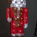 65cm Light up Acrylic Christmas Nutcracker Decoration with 80 White LEDs
