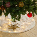 Lifeideas Decorative Star Sequin Christmas Tree Topper with LED Lights
