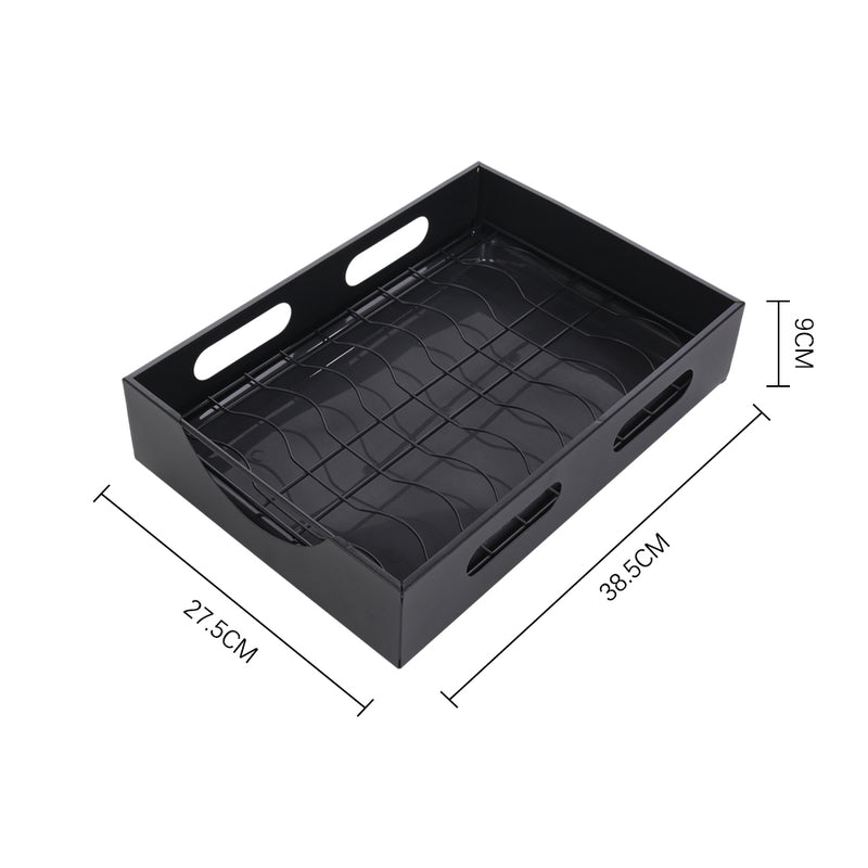 Lifeideas Black Steel Cabinet Bowl Holder