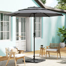 Garden Sanctuary Outdoor 3-Tier Umbrella with HDPE Parasol Base