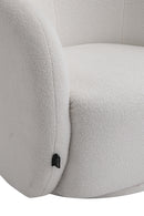 Livingandhome Swivel Tub Chair Upholstered Single Sofa