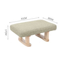 Livingandhome Minimalist Linen Footstool Seat