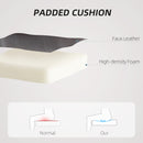 HOMCOM Faux Leather Desk Chair With Tilt Function For Home Office