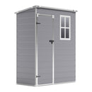 Breeins Garden Plastic Storage And Tool Shed With Lockable Door And Window