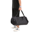 Livingandhome Aluminum Roll-Top Foldable Camp Table with Mesh Shelf