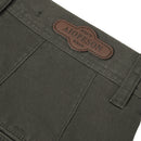Brown Cotton Twill Straight Leg Trousers