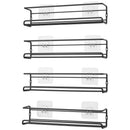 Lifeideas Wall Mount Metal Wire Spice Rack Set of 4