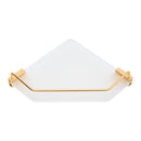 Lifeideas Acrylic Bathroom Corner Shelf Adhesive Shower Organiser