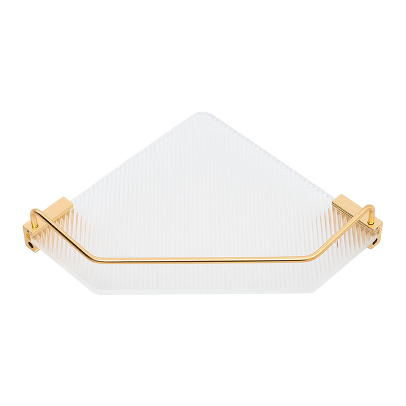 Lifeideas Acrylic Bathroom Corner Shelf Adhesive Shower Organiser