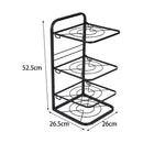 Livingandhome Kitchen Pot Pan Organizer Rack Adjustable Cookware Holder Stand