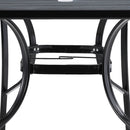 Breeins Garden Tempered Glass Wood Grain Coffee Table