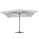 Garden Sanctuary Large Square Canopy Rotating Outdoor Cantilever Parasol