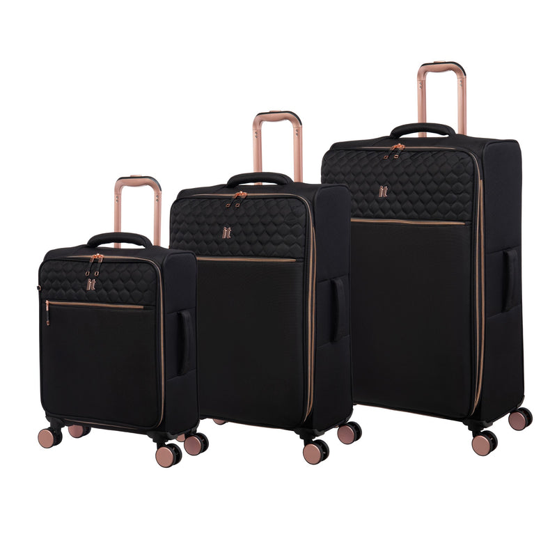 Cabin Case It Luggage Black And Gold It Luggage Suitcase Lux-lite