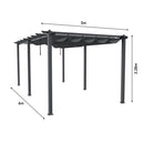 Breeins Aluminum Patio Pergola with Canopy