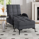 Livingandhome Armchair and Ottoman Recliner Set