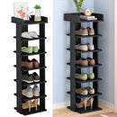 Cottonfy UK 7-Tier Wooden Narrow Shoes Rack