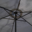 Samuel Alexander 2.7m Havana Garden Patio Parasol with Crank Handle in Grey