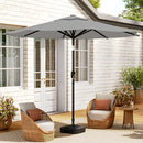 Livingandhome Outdoor Solar 24 LED Lights Patio With Crank For Patio Market With Base