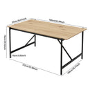 Livingandhome Wooden 4-Seater Dining Table