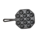 Breeins 12-Hole Cast Iron Takoyaki Pan