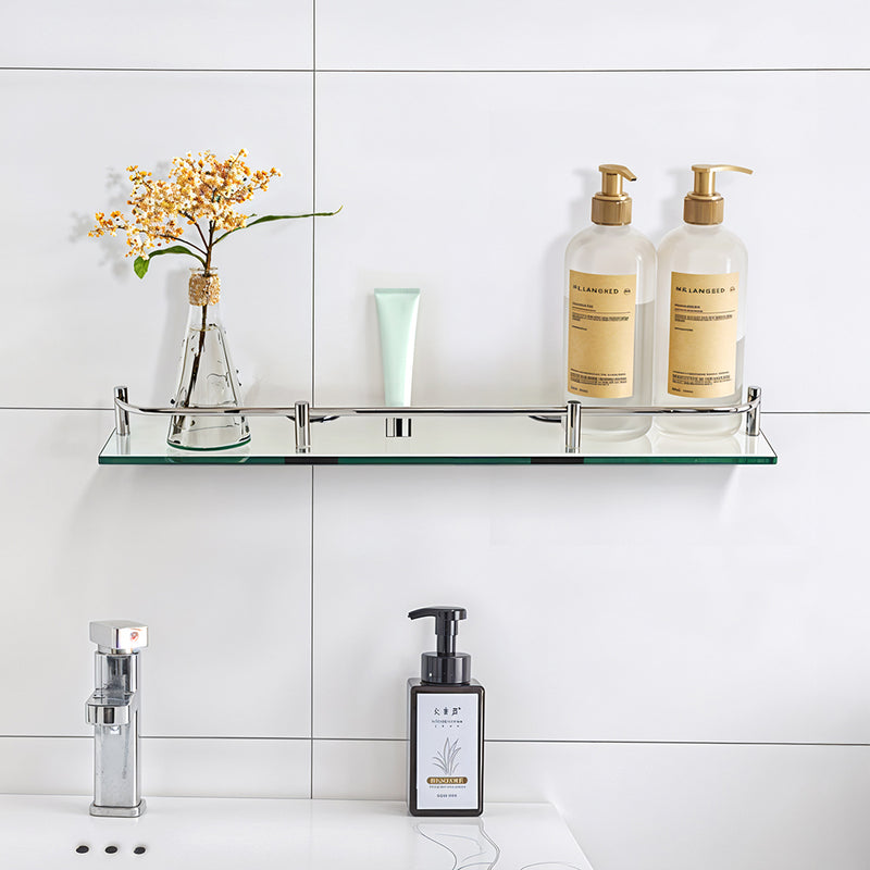 Lifeideas Modern Wall-Mounted Glass Organizer Shelf