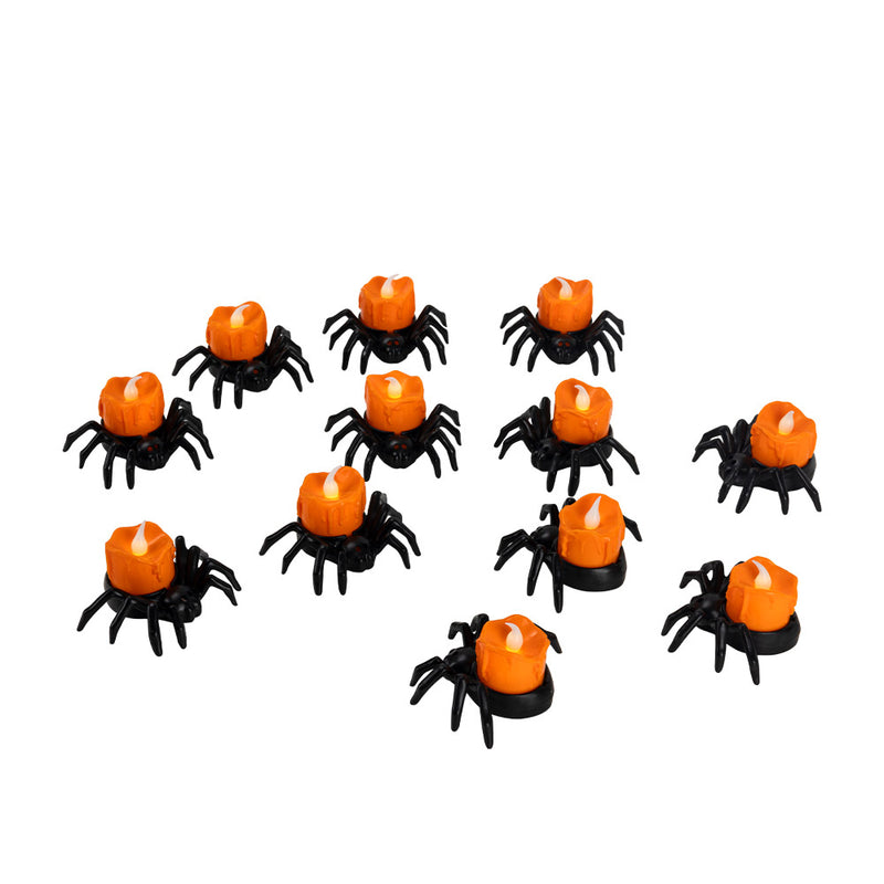 Creepy Spider LED Candle Set