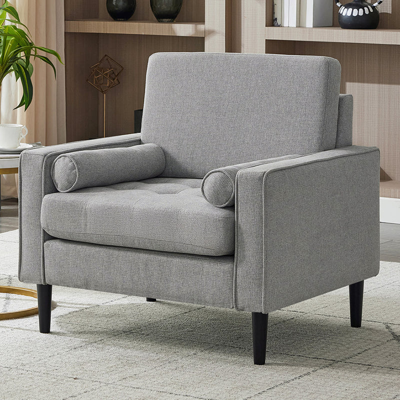 Livingandhome Minimalist Mid-Century Accent Chair