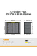 Breeins Garden Bin Tool Storage Shed
