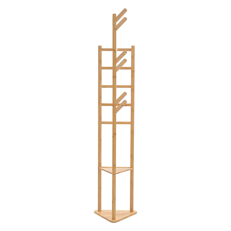 Lifeideas Bamboo Coat Rack Stand Coat Standing Tree for Entryway Bedroom Office