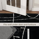 HOMCOM High Pile Modern Shaggy Rug, Soft Floor Carpet 120 X 170 Cm