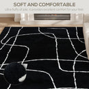 HOMCOM High Pile Modern Shaggy Rug, Soft Floor Carpet 120 X 170 Cm