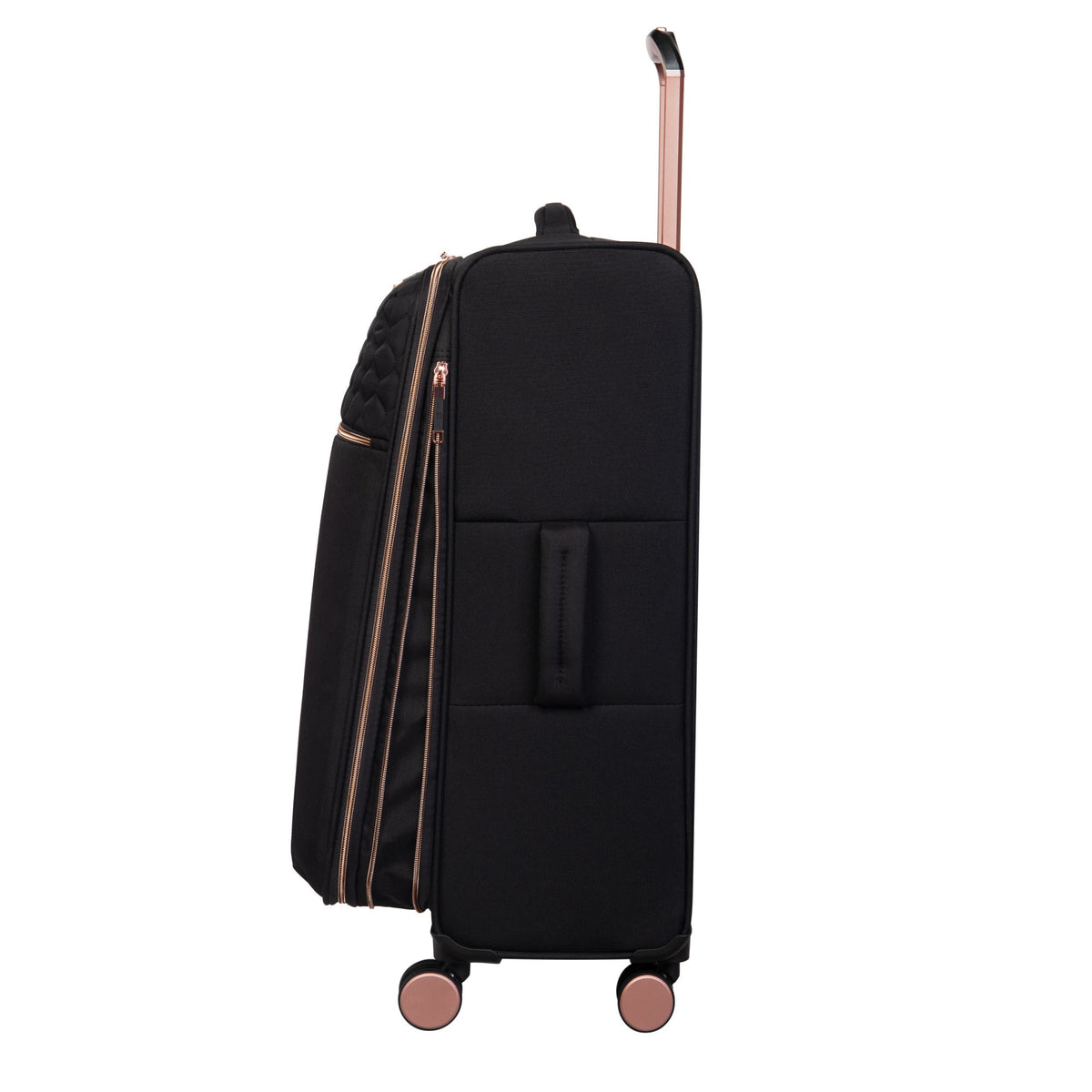 Black rose gold suitcase deals