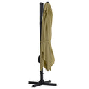 Large Square Canopy Rotating Outdoor Cantilever Parasol With Base